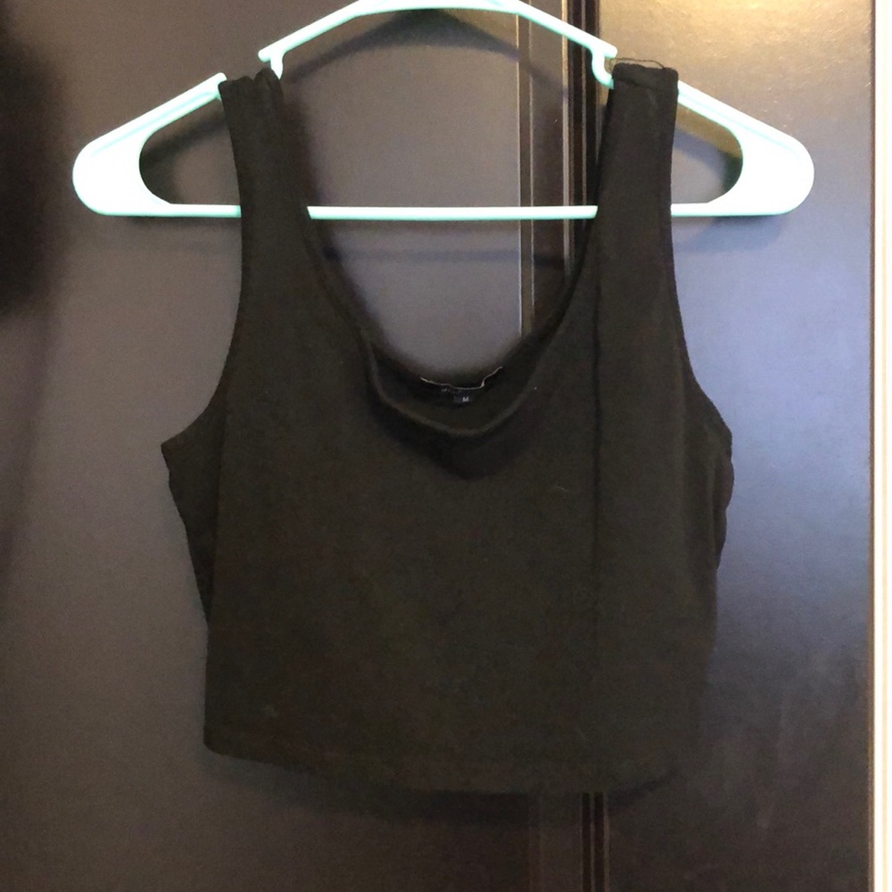 Black crop top